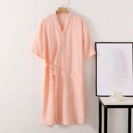 

JNGSA Women s Fashion Robe Bathrobe Three Quarter Sleeve Soft Autumn Pajamas Womens Pajamas Women s Pajama Sets Clearance