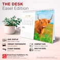 thumbnail image 6 of Highland Cows | 2027 7.5x6" Double-View Easel Desk Calendar, 6 of 9