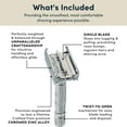 thumbnail image 5 of Rockwell Razors R1 Double Edge Safety Razor for Men with 5 Razor Blades, Gunmetal Chrome, 5 of 5