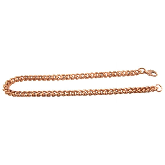 8 1/2 Inch Copper Anklet, 3/16 of an inch wide, CA707G - Made in the USA.