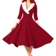 thumbnail image 4 of Vestido de Navidad para mujer, antes de Navidad de pesadilla traje Sexy, manga larga, felpa cálida con capucha, plisados vestidos para fiesta de año nuevo, 2023, 4 of 5