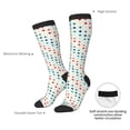 thumbnail image 4 of Susaid Colorful Geometric Print Thermal Winter Socks for Men and Women, Warm Crew Hiking Socks, for Boots and Outdoor Activities, 4 of 6