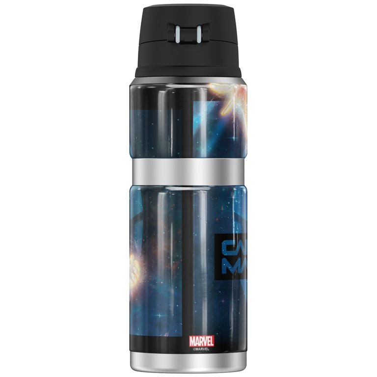 The Marvels Movie Captain Marvel 24 oz. Plastic Water Bottle