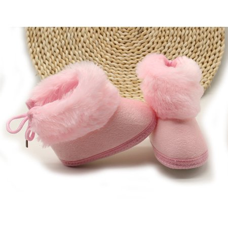 

Yohome Toddler Newborn Baby Soild Wool Boots Soft Sole Snow Prewalker Warm Shoes