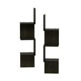 thumbnail image 1 of FURINNO Rossi 3-Tier Set de 2 Étagère Carrée d'Angle Flottante Murale, Expresso, 1 of 3