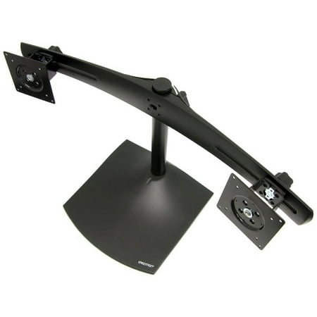 Ergotron 33-322-200 DS100 Dual-Monitor Desk Stand - Up to 62lb - Up to 24" Flat Panel Display - Black