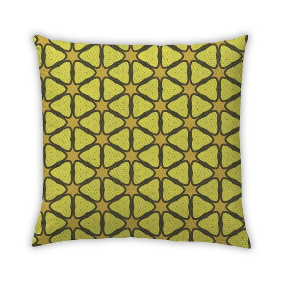 Ahgly Company Outdoor Square Contemporary Throw Pillow, 18 inch by 18 inch