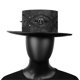 thumbnail image 1 of Steampunk Top Hat Halloween Costume Cosplays Gothics Party Accessory Props Black PU-Leather Hat for Men Women, 1 of 4