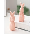 thumbnail image 4 of Meggemo Easter Hear No See No Speak No Evil Bunny Figurine Set Cute Decorative Ornament for Easter Home Desktop Shelf Holiday Party, 4 of 4