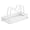 White, variant on Lid Holder Removable Tray Steel Material Double U Shape Spoon Rest Multifunctional Space Saving Kitchen Lid Organizer