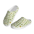 thumbnail image 2 of Lsque Daisies Flowers Pattern Womens Comfort Cotton on Scuff With Memory Foam and Anti-skid Sole Slipper-39/40, 2 of 7