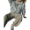 thumbnail image 1 of Chaqueta Afelpada para Mujer, con Botones, Estilo Casual, Ideal para el Invierno Abrigo Cálido con Bolsillos Gris L, 1 of 9