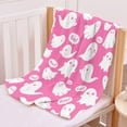 thumbnail image 5 of Pink Ghosts Halloween Blanket Gifts for Girls Women Kids Fleece Lightweight Throws Blanket Spooky for Boys Soft Flannel Blankets Decorations-50 x60, 5 of 6