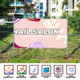 thumbnail image 3 of Nail Salon Large Banners and Signs for Outdoor by DreamController-Polyester Banner with 4 Holes for Easy Hang Indoor & Outdoor|4x1 Feet HD Banner to Promote Church| Made in USA, 3 of 6