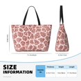 thumbnail image 4 of Kdxio Rose Gold Abstract Spots for Beach Bag for Women Large Beach Tote Bag Waterproof Sandproof Swim Bag with Zipper Pockets Beach Vacation Travel, 4 of 7