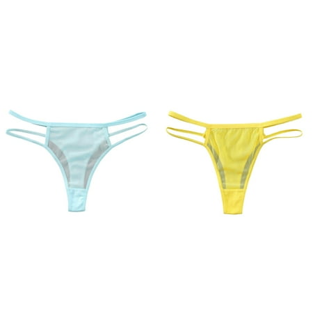 2-Pack Womens Underwear For Bikini Panties Soft Hipster Panty Ladies Briefs Panties for Women plus Size Panties Seamless Mesh Thong Panties Bikini Briefs for Women Pack Waist Trainer for