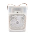 thumbnail image 4 of Cooling Desktop Cold Air Fan Humidifier Mini Air Cooler Mist Sprayer 3 Adjustable Wind Speeds 3 Adjustable Atomization Levels with Colorful Night Light 1H/2H/3H Timer Aromatherapy, 4 of 7