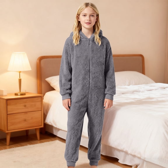 MEZZALL Soft Full Romper Jumpsuit Toddler Boys Girls Winter Warm Onesie Baby Kids Indoor Outdoor Comfort Long Sleeve O-Neck Spring Child One-Pieces