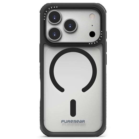 Funda Case PUREGEAR Dualtek Clear para iPhone 17 PRO Transp Negro