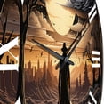 thumbnail image 5 of Designart "Papercut Depiction of a Lone Outlaw in the West I" Western Oversized Wall Clock, 5 of 5