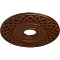 thumbnail image 3 of Ekena Millwork 22 1/4"OD x 4 3/4"ID x 1 1/4"P Robin Ceiling Medallion (Fits Canopies up to 6 1/4"), Hand-Painted Burnished Mahogany Crackle, 3 of 6