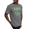 thumbnail image 4 of CafePress - No War In Ukraine Support American Ukraini T Shirt - Mens Comfort Colors Shirt, 4 of 5