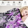 thumbnail image 3 of Orinice Paisley Design Warm Lightweight Blanket Soft Fleece Blankets for All Seasons - Multiple Sizes Available 60x80in, 3 of 6