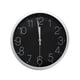 thumbnail image 1 of Reloj de Pared Moderno QZ Silencioso Elegante Plata con Fondo Negro 30 cms x 4 cms RLPLNE, 1 of 5