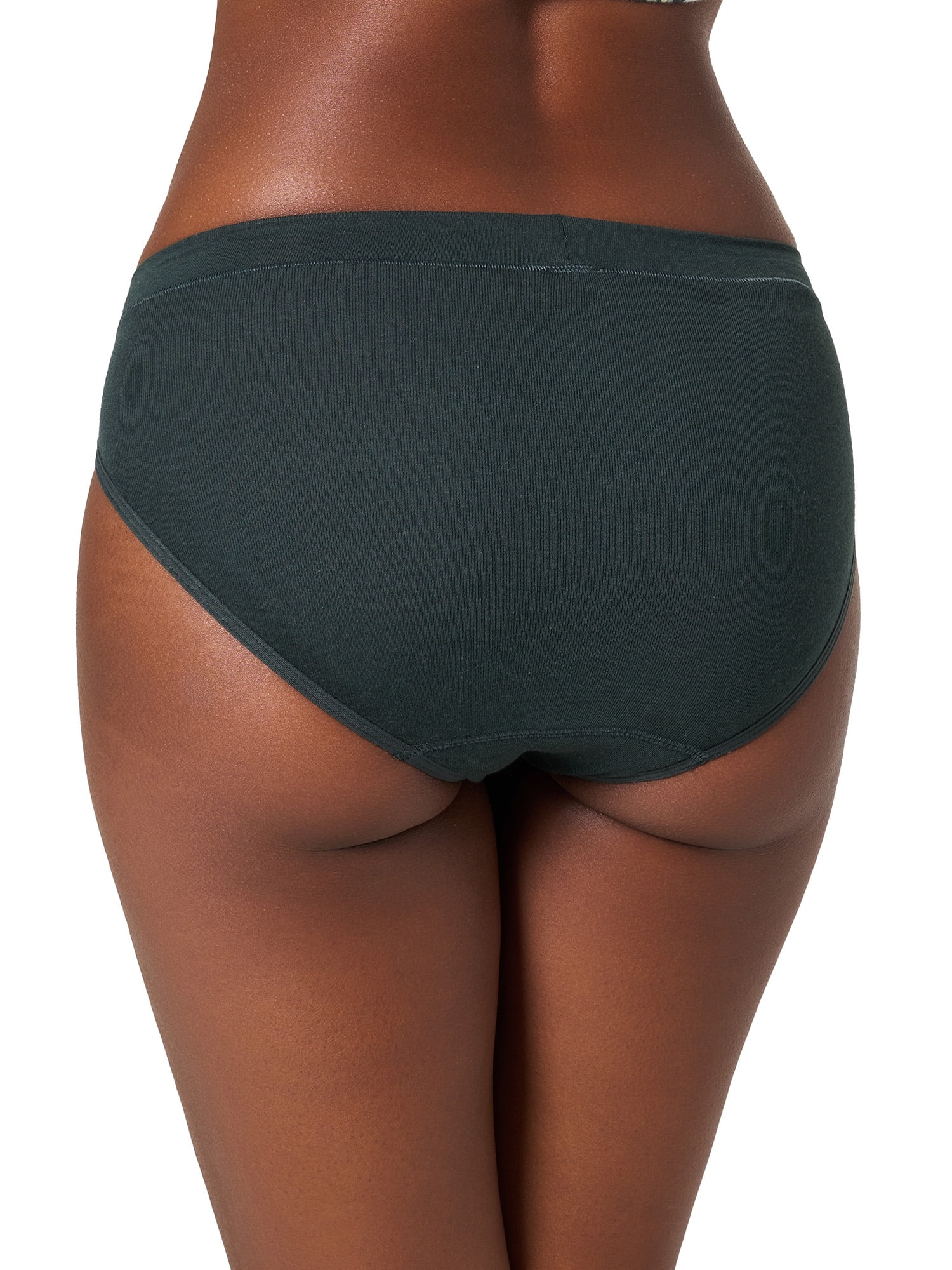 Kindly Yours Women’s Natural Comfort Cotton Modal Bikini Underwear, 3-Pack, Sizes XS-XXXL