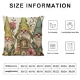 thumbnail image 5 of Qinduosi Spring Gnomes Pillow Covers Flower Let Spring Throw Pillowcase Home Sofa Bedroom Decor Cushion Case Farmhouse Seasonal Decorations White, 5 of 5
