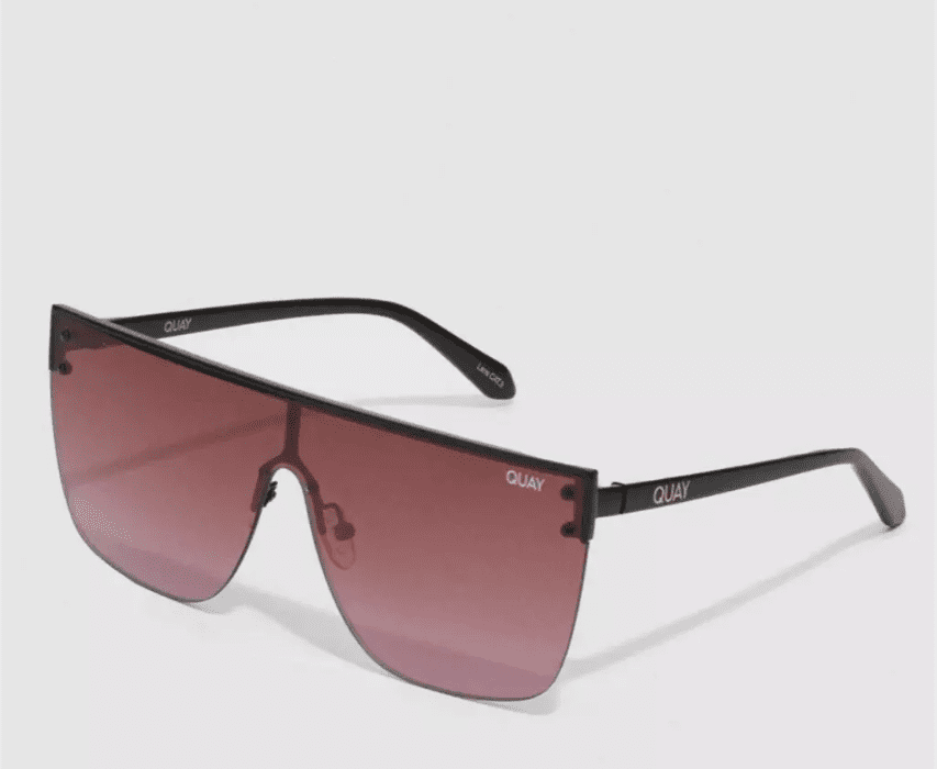 Quay Australia Hindsight Shield Sunglasses 51MM Ivory Purple  display picture 2