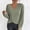 Army Green women's long sleeve wrap top a1, variant on Women's Fall Winter Long Sleeve Wrap Knitted Tops V Neck Dressy Casual Basic Pullover Sweater Blouses Cozy Winter Vacation Outfits, Army Green S
