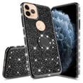 thumbnail image 3 of Compatible for Apple iPhone 11 Pro (5.8 inch)Case, SOGA Glitter Diamond Rhinestone TPU Phone Cover with Ring Stand and Lanyard Girls Women Cover (Black), 3 of 5