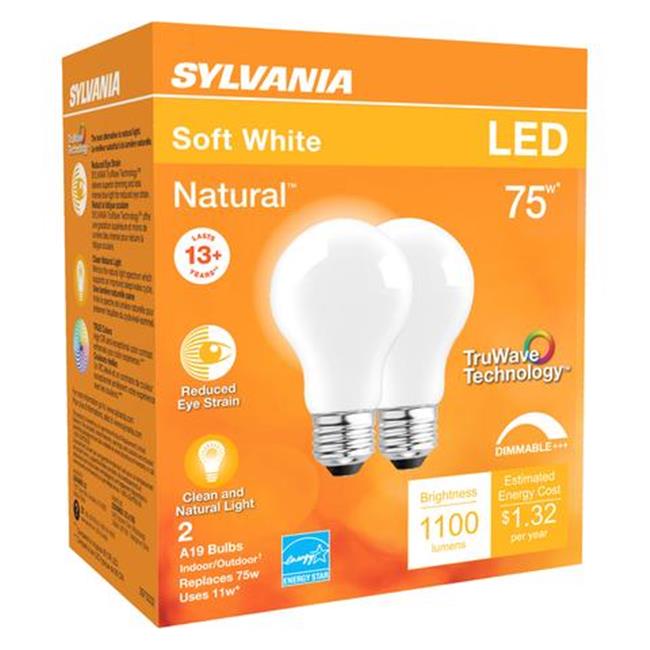 3005260 LED A19 E26 DL 60W Sylvania Natural A19 E26 (Medium) LED Bulb Daylight 60 W (Pack of 1