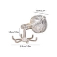 thumbnail image 3 of Suction Cup Rotating Hook, Multifunctional Storage Rack With Press-Type Switch, for Kitchen and Bathroom Wall, Clear, 3 of 6