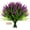 rosy, variant on Artificial Lavender Flowers 12 Bundles Fake Plants for Outdoor Patio Garden Decor 15 Inch Faux Monkey Grass for Porch Indoor -Purple