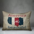 thumbnail image 3 of Creative Products America the Beautiful Country Outline 14x20 Spun Poly Pillow, 3 of 3
