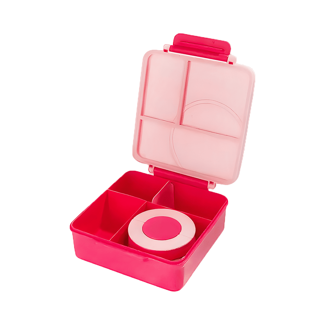 PoppiKids, Bento Lunch Box for Kids, with Thermos Soup Food Jar - Pink