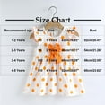 thumbnail image 3 of Bovxnpu Summer Toddler Girls Dresses, Kids Casual Dresses, Girls' Stylish Princess Dress Cotton Floral Dress Thin Children's Flying Sleeve Dress 3 Years, 3 of 3