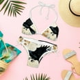 thumbnail image 6 of Crow Detachable Sponge Adjustable Strap Bikini Set Two-Pack Swimsuit for Women, 6 of 6