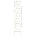 thumbnail image 3 of SAFAVIEH Mizell Outdoor Patio Moon Gateway, Antique White, 3 of 10