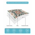 thumbnail image 5 of Quilts Twin XL Size, Teal Green Boho Floral Soft Comforter Bedding Set for Bed, Southwestern Ethnic Flowers Retro Lightweight Quilted Bedspread with Pillow Cover(2 Pieces) for All Season, 68x98 Inch, 5 of 6