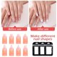 thumbnail image 4 of 100 Pieces Nail Extension Fibers, Quick Extension Nails Art Fiberglass, Non-Woven French Fingernail Warp, Magical Fingernails Extension Silk Tools, False Manicure Salon or Home Use (Wihte), 4 of 5