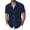 Dark Blue, variant on Mens Button Down Shirt Short Sleeve Lapel Neck Printing T-shirts Loose Breathable Hawaiian Beach Vacation Summer Outdoor Casual Shirts