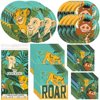 Lion King Dinnerware Bundle Officially Licensed by | Napkins & Plates | Great for Kid's Birthday Party, Cartoon Themed Event, Zoo Motif
