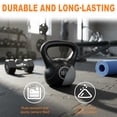 thumbnail image 2 of BalanceFrom Kettlebell Sets, 5, 10, 15, 20 lb Strength Training Home Gym Weights, Black, 2 of 8