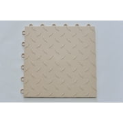 Speedway Garage Tile Mfg. Garage Floor 6 Lock Diamond Tile Beige 50 pack