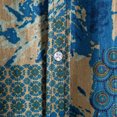 thumbnail image 2 of Men Printed Stand-up Short-Sleeved Spring Shirts for Casual Daily Wear Blue M, 2 of 7