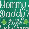 thumbnail image 5 of Baby Boys Girls St. Patrick's Day Clothes Outfit Letter Print Long Sleeve Romper With Pants Hat 3 Pcs Outfits Set Green 0-3 Months, 5 of 6