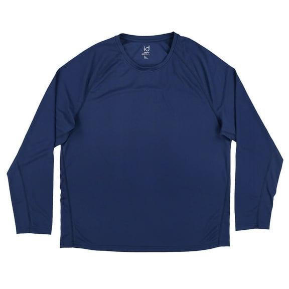 Ideology Mens Shirt Rapid Dry Moisture-Wicking Long Sleeve Crew Neck Navy Xl New